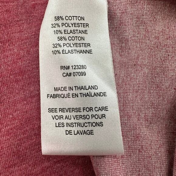 Travis Mathew Heather Burgundy Chest Stripe Quarter Zip Pullover Men's L - Picture 7 of 10